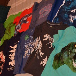 Lot of Boys Size 7 Dinosaur shirts